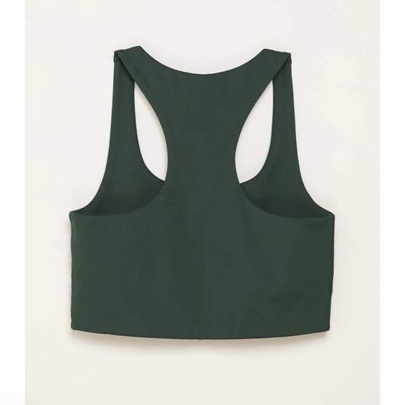 Girlfriend Collective Paloma Racerback Sports Bra in Moss - Picture 2 of 15